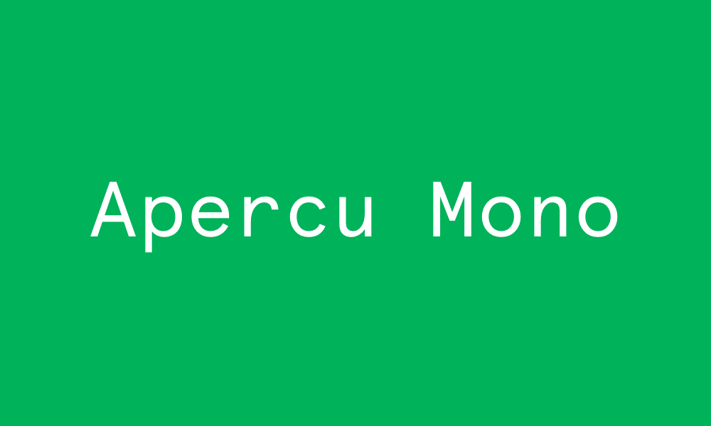 Apercu Mono