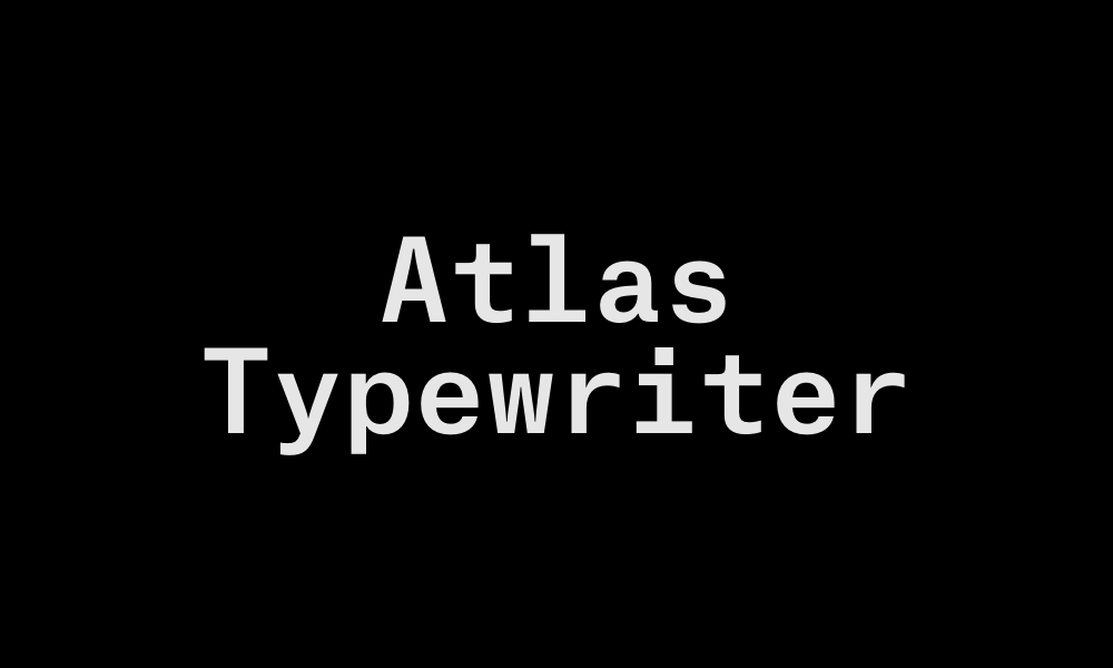 Atlas Typewriter