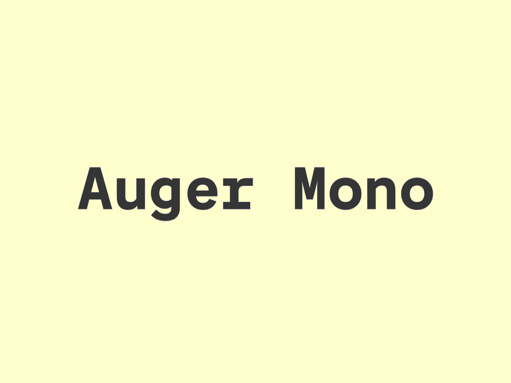 Auger Mono