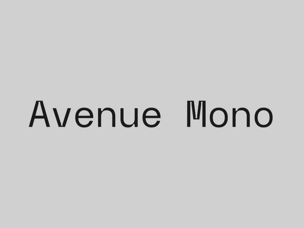 Avenue Mono