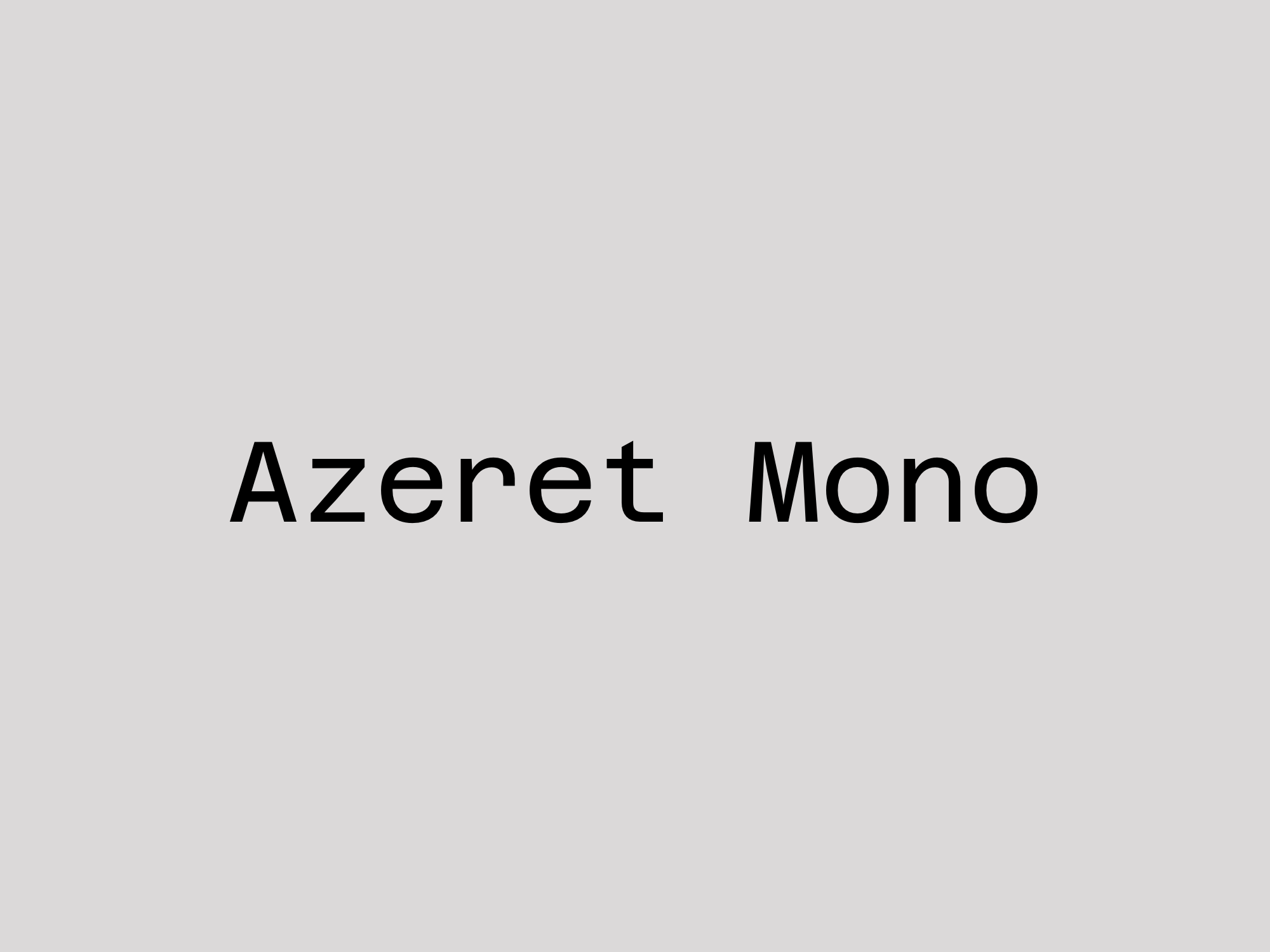 Azeret Mono