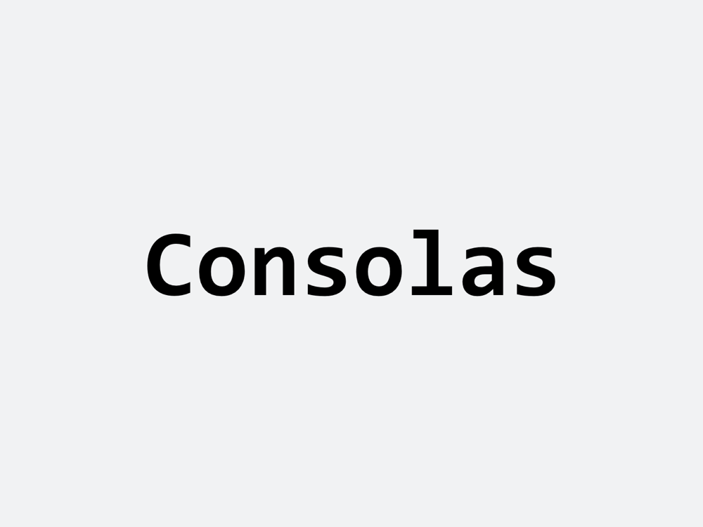 Consolas