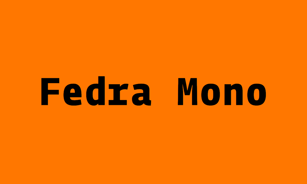 Fedra Mono