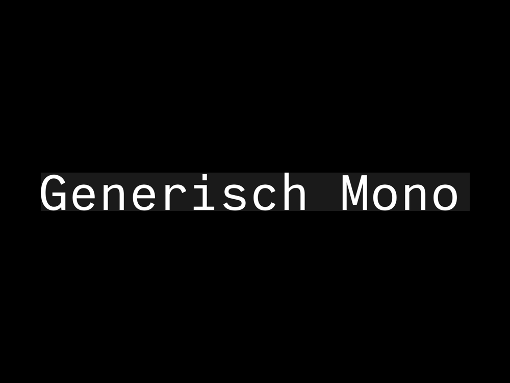 Generisch Mono