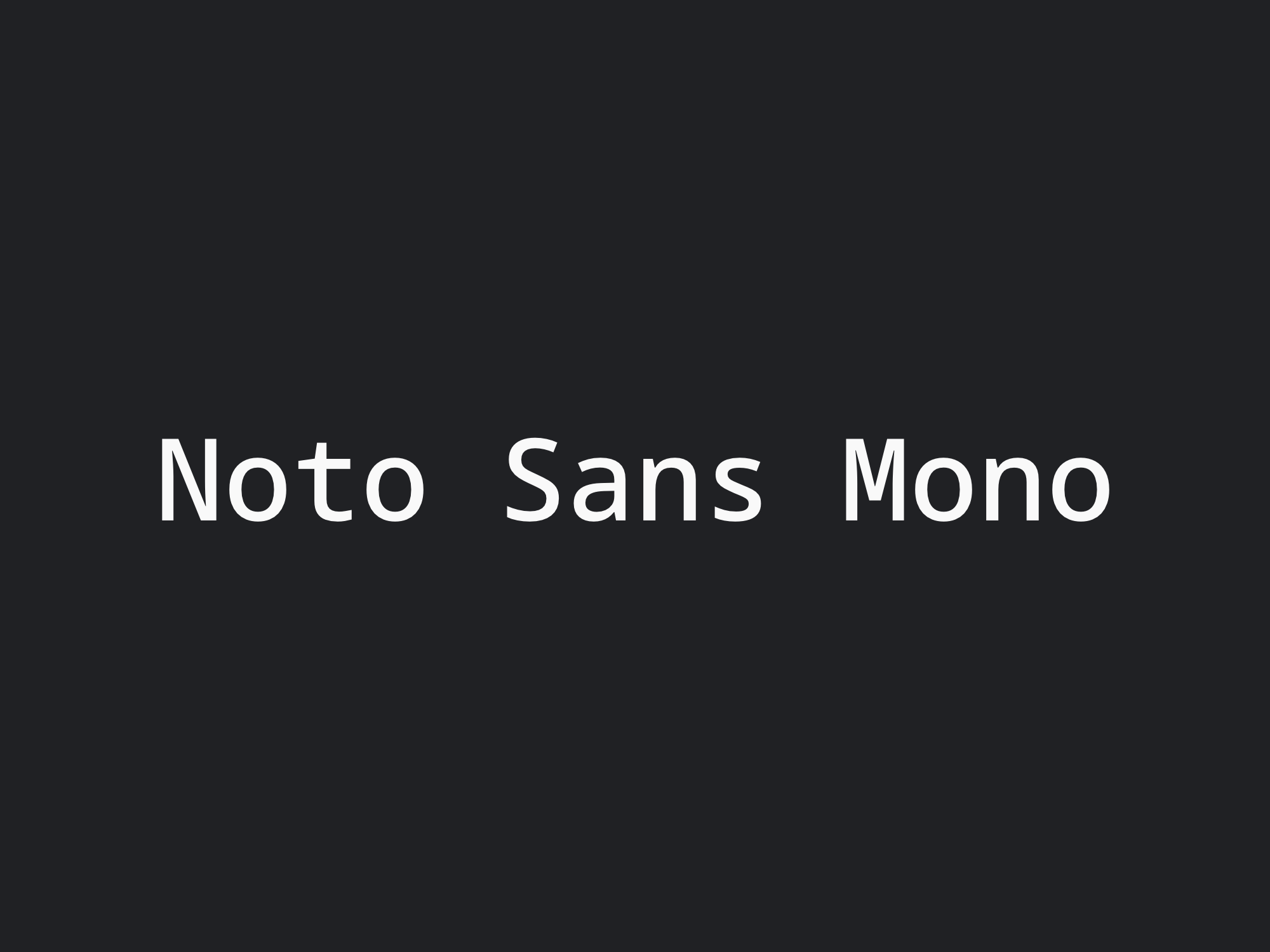 Noto Sans Mono