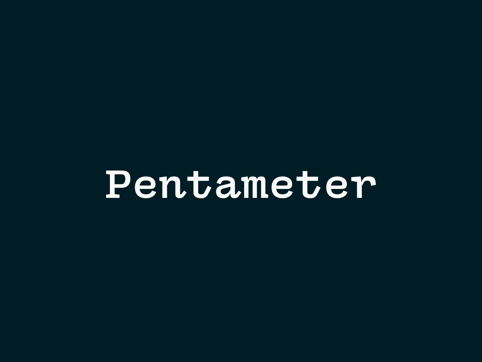 Pentameter