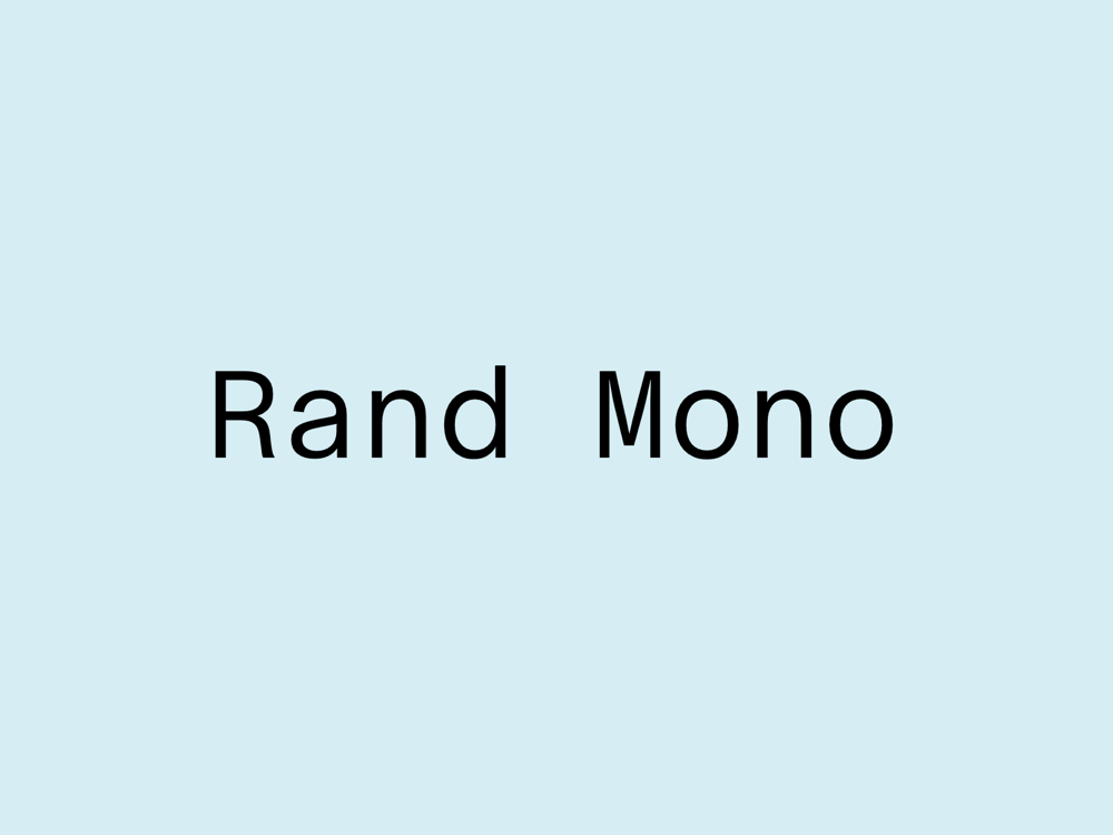 Rand Mono