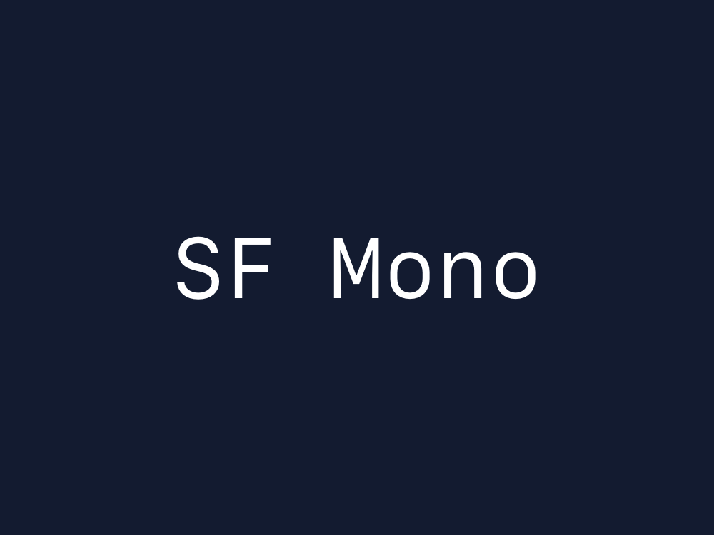 SF Mono