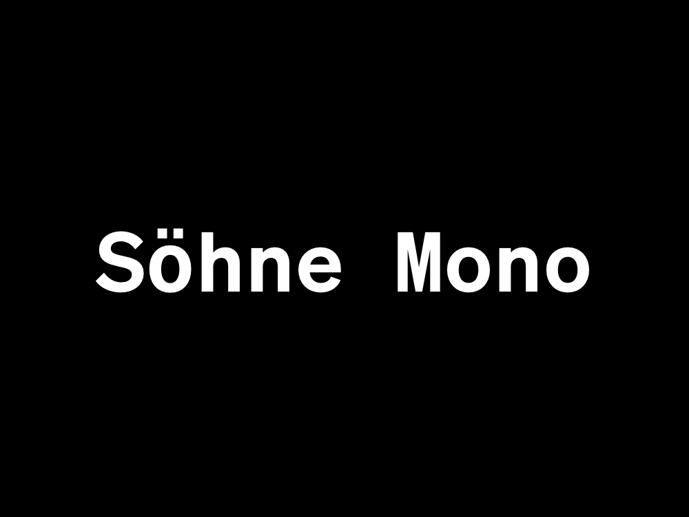 Söhne Mono